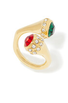 Crystal-Embellished Ring